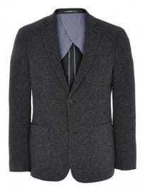 Austin Reed Grey Textured Wool Jacket
