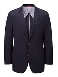 Austin Reed Navy Textured Cotton Blazer