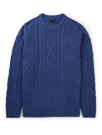 Austin Reed Twist Aran Wool Jumper