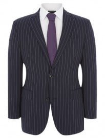 Austin Reed Signature Contemporary Fit Blue Stripe Jacket