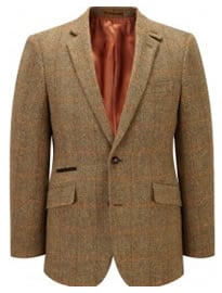 Austin Reed Viyella Harris Tweed Overcheck Jacket