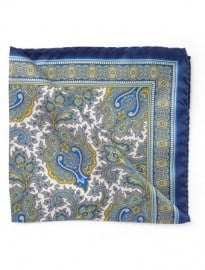 Austin Reed Viyella Yellow/blue Floral Pocket Square