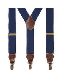 Austin Reed Viyella Navy Textured Braces