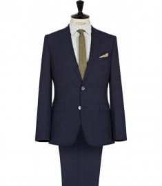 Reiss Riva Two Button Textured Suit Indigo