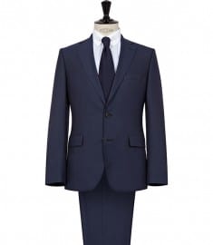 Reiss Evoque Two Button Notch Wool Suit Indigo