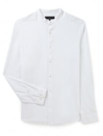 Austin Reed Nick Hart Textured Grandad Collar Shirt