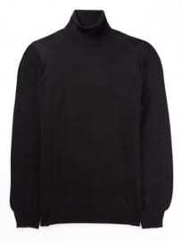 Austin Reed Nick Hart Black Merino Roll Neck