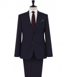 Reiss Lennox Modern Suit With Notch Lapel Dark Navy