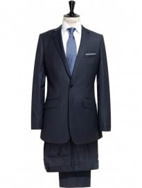 Reiss Corden S Single Breasted 2 Button Notch Lapel Mid Blue