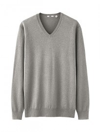 Uniqlo Men Cotton V Neck Sweater
