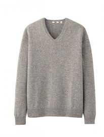 Uniqlo Men Cashmere V Neck Sweater A