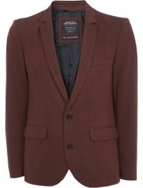 Burton Rust Slim Fit Tweed Blazer
