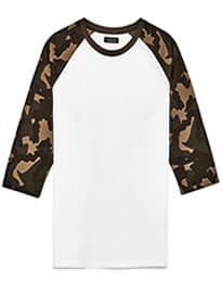 Zara Camouflage Sleeves T-shirt
