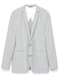 Zara Striped Cotton Blazer