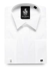 Designer White Wing Collar Regular Fit Dress Shirt