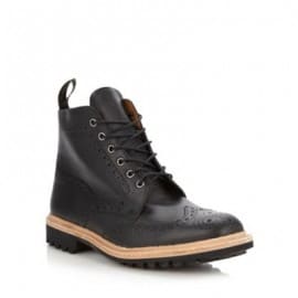 Loake Black Leather Boots