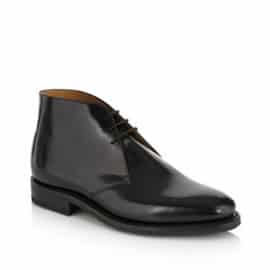 Loake Black Glazed Ankle Boots