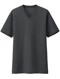 Uniqlo Men Packaged Dry V Neck Short Sleeve T-shirt