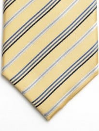 Osborne Gentlemens Attire Yellow Fine Sateen Striped Tie