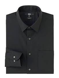 Uniqlo Men Easy Care Slim Fit Broadcloth Shirt