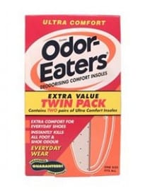 Odor-eaters Ultra Comfort Deodorising Insoles - Twin Pack