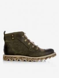 Sorel Mad Ii Leather And Canvas Ankle Boots 1008795