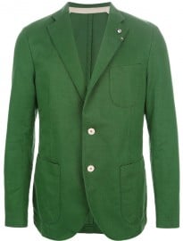 Andrea Morando Contrast Double Button Blazer