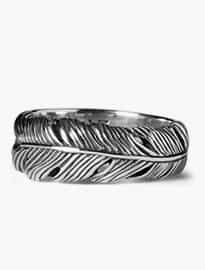 Seven London Life Feather Ring