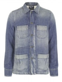 Scotch And Soda Mens 30305 Archive Pick Workwear Jacket - Faded