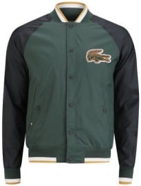 Lacoste L!ve Mens Baseball Jacket - Black/whiskey