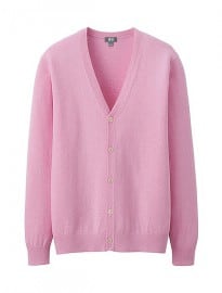 Uniqlo Men Cotton Cashmere V-neck Cardigan