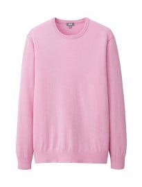 Uniqlo Men Cotton Cashmere Crew Neck Sweater