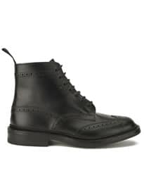 Trickers Mens Stow Dainite Leather Brogue Boots Black