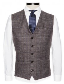 He By Mango Prince Of Wales Suit Gilet