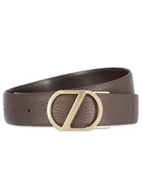 Zegna Gold Plaque Belt
