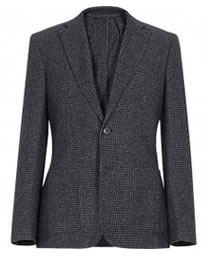 Reiss Sonoma Houndstooth Check Blazer Navy