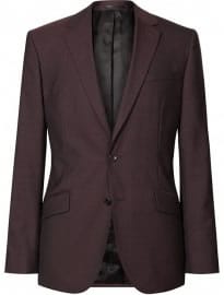Reiss Sontag B Slim-fit Blazer Burgundy