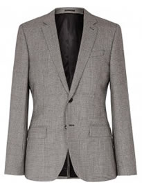 Reiss Hancock B Wool Check Blazer Grey