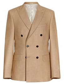 Reiss Disc B Double Breasted Blazer Camel