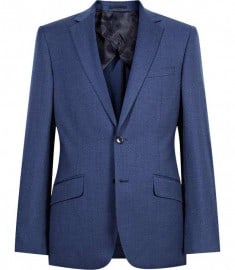 Reiss Melville B Flannel Mixer Blazer Blue