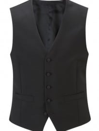 Austin Reed Contemporary Cut Black Dress Waistcoat