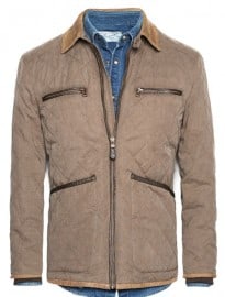 He By Mango Corduroy Collar Husky Jacket