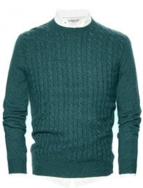 He By Mango Cable-knit Cashmere Sweater
