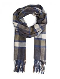 He By Mango Check Scarf
