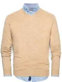 He By Mango V-neck Cashmere Sweater