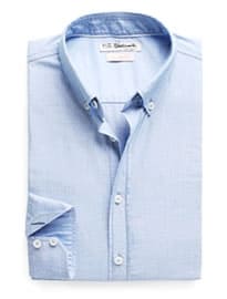 He By Mango Slim-fit End-on-end Shirt