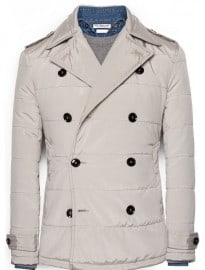 He By Mango Quilted Peacoat