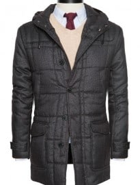 He By Mango Herringbone Quilted Premium Parka