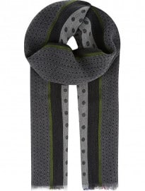 Paul Smith Accessories Classic Polka Dot Wool-silk Scarf