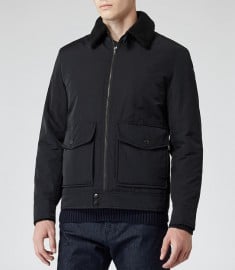 Reiss Caleb Padded Aviator Jacket